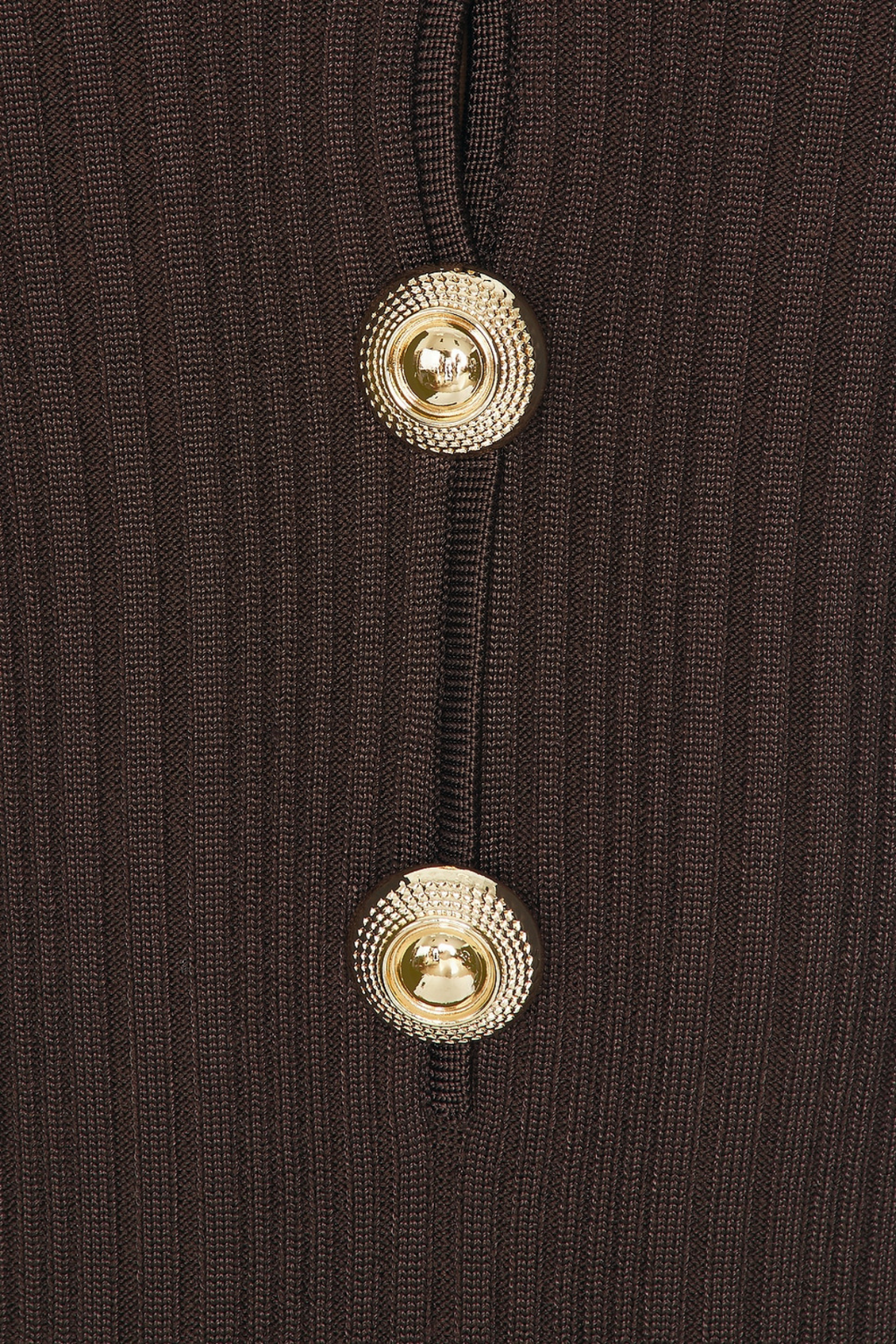 Faustin V Neck Button Knit Midi Dress