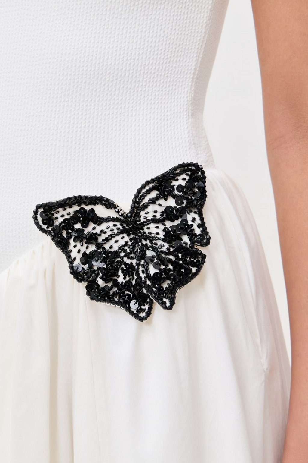 Festus Butterfly Embellished Knit Midi Dress