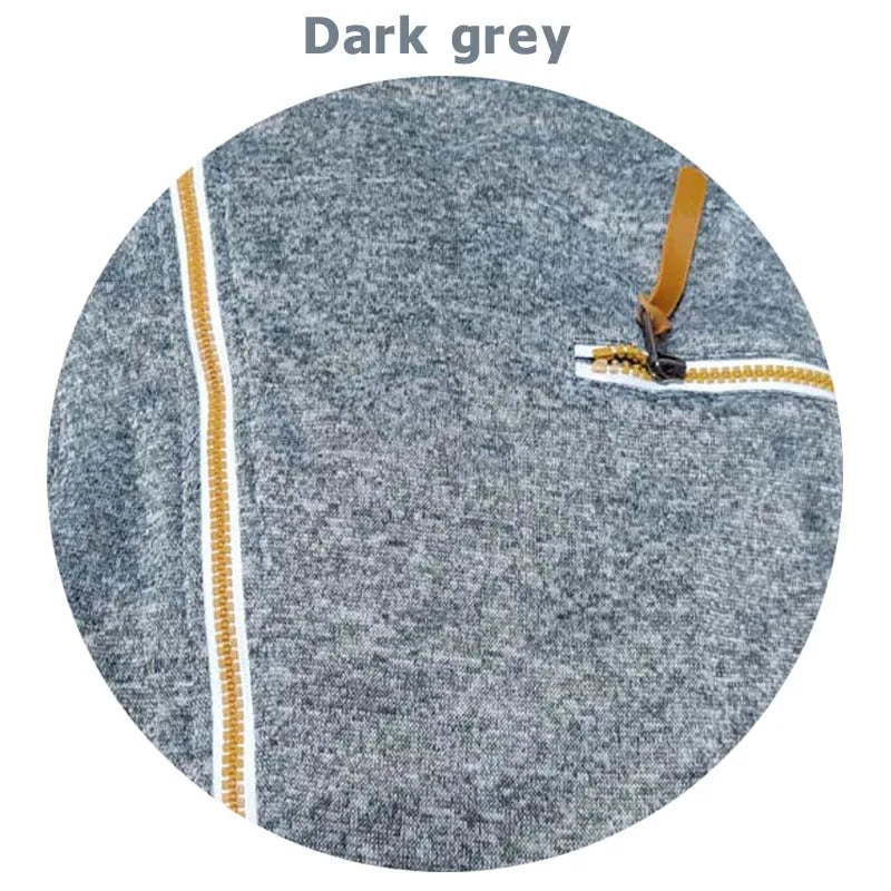 New Hoodie Men 2025 Autumn Casual Solid Long Sleeve Mens Hoodies Sweatshirts Slim Zipper Hoody Sweatshirt Men Hooded Streetwear