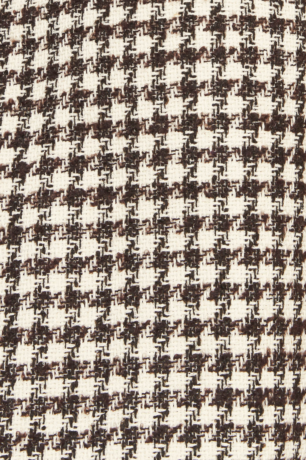 ELEGANT CHECK BROWN TWEED MINI DRESS