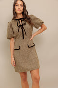 MADEMOISELLE MODE TWEED MINI DRESS - FINAL SALE