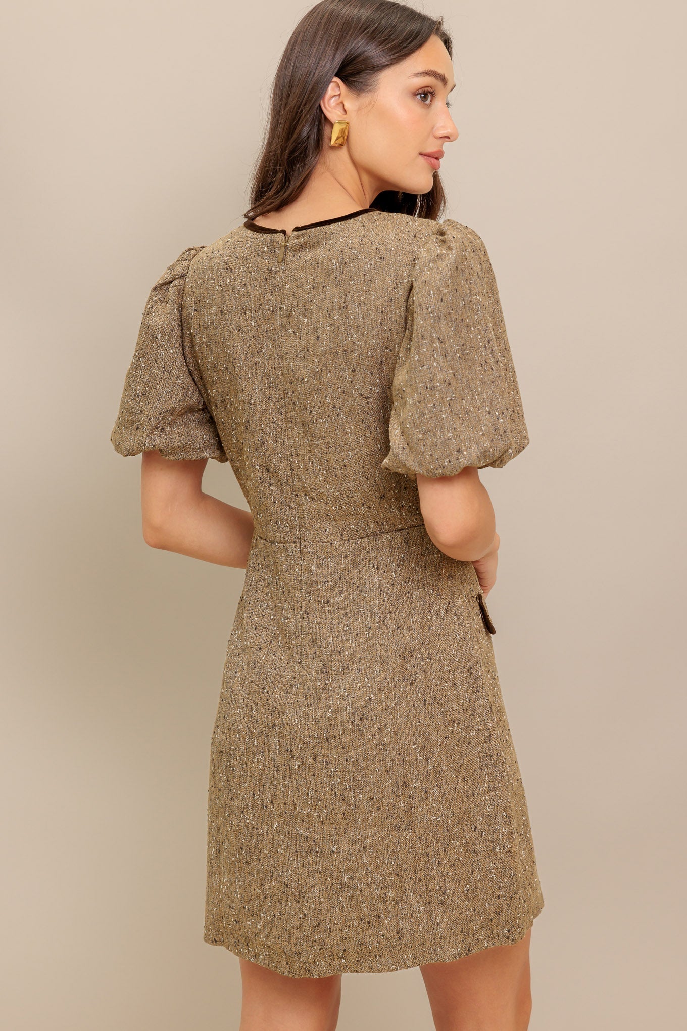 MADEMOISELLE MODE TWEED MINI DRESS - FINAL SALE