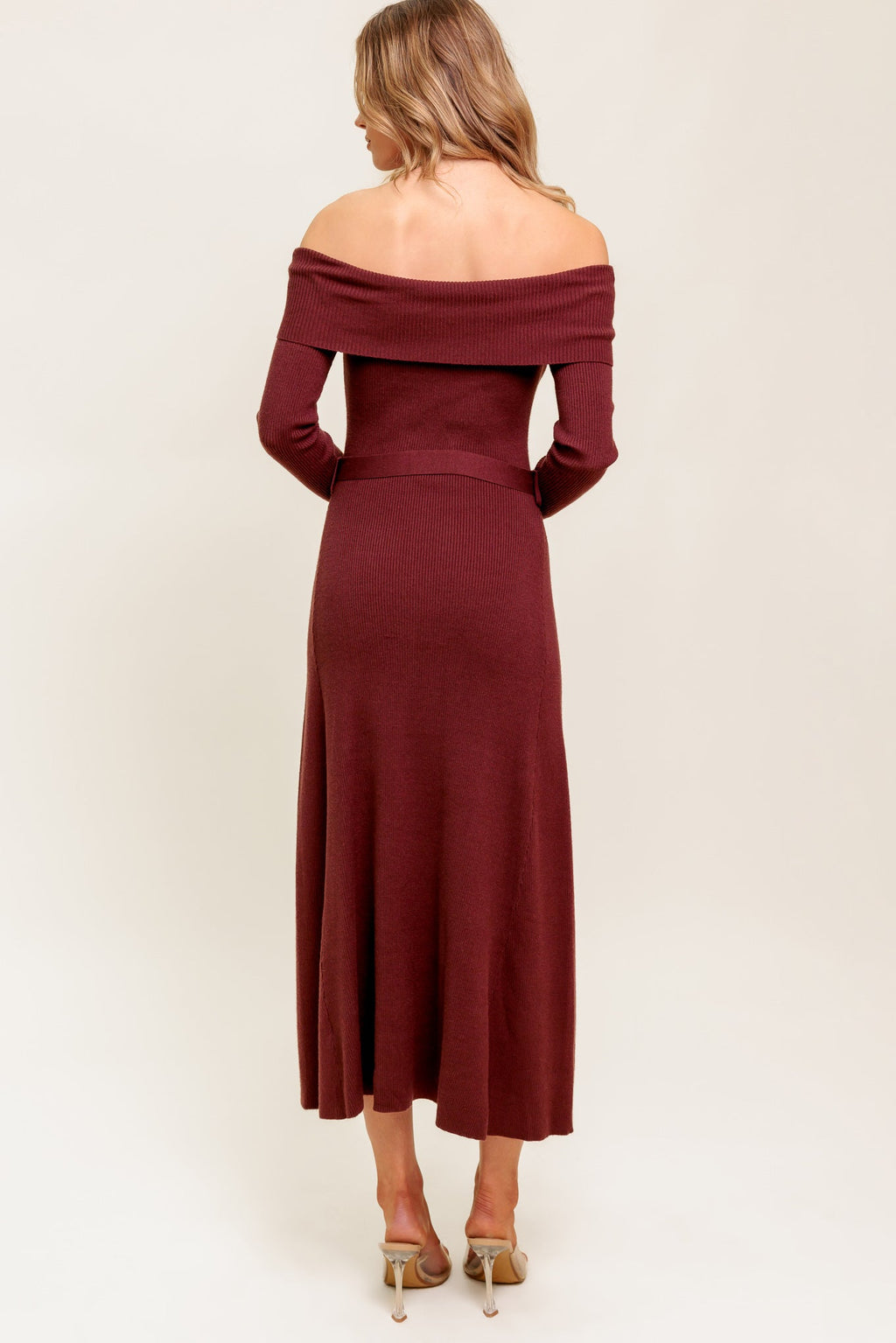 RUSTIC RETREAT - BROWN - SWEATER DRESS - FINAL SALE