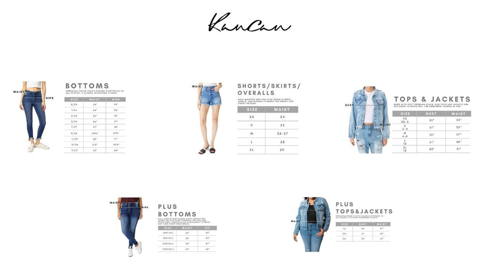 Kancan - Holly High Rise Wide Leg Jeans
