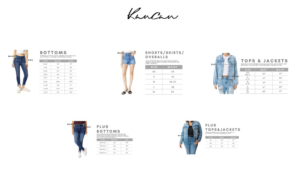 Kancan - Holly High Rise Wide Leg Jeans