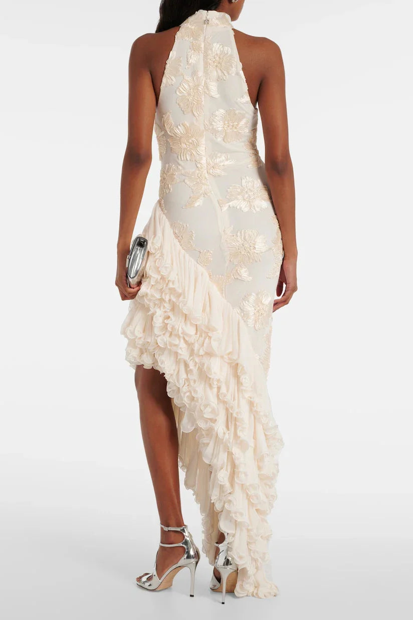 Floral-Appliqu¨¦ Maxi Dress