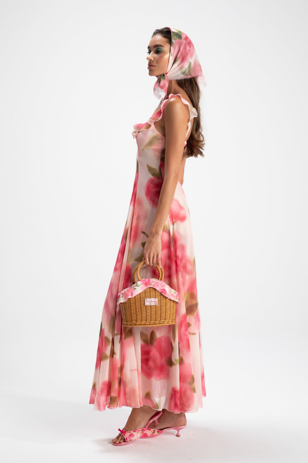 Ren¨¦e Floral Ruffle Maxi Dress