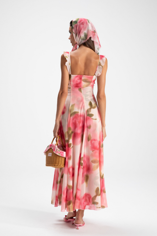 Ren¨¦e Floral Ruffle Maxi Dress