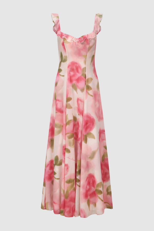 Ren¨¦e Floral Ruffle Maxi Dress