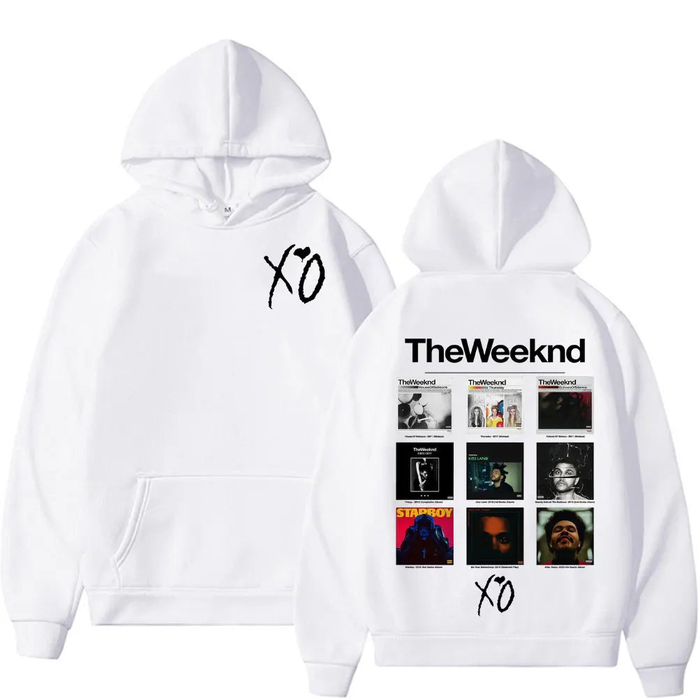 Rapper The Weeknd Album Cover Graphic Hoodies Men Women Fashion Hip Hop Pop Music Sweatshirt Bodywarmer Comfort Hoodie Pullovers