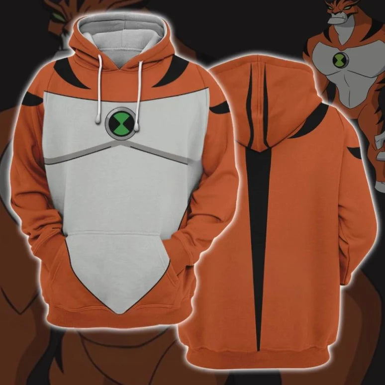 Popular Ben 10 Omnitrix Cosplay Hoodies 3D Ben Tennyson Printed Anime Cartoon Sweatshirt Summer Men Women Tracksuit Y2k Pullover