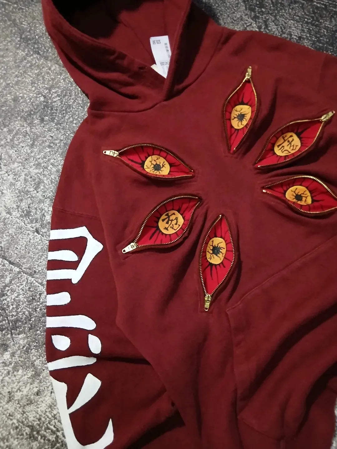 Punk Six Eye Kokushibo Graphic Oversized Hoodies Gothic Casual Hoodie Sweatshirts Streetwear Harajuku Y2k Men Women Clothing