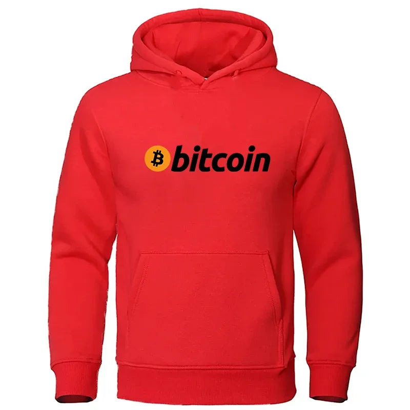 Men Bitcoin Printed Hoodies Hot Sale Men Casual Fashion Hoody Men Women Vintage Casual Sweatshirt Unisex Long Sleeve Pullovers
