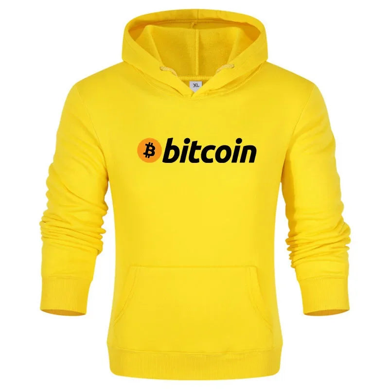 Men Bitcoin Printed Hoodies Hot Sale Men Casual Fashion Hoody Men Women Vintage Casual Sweatshirt Unisex Long Sleeve Pullovers