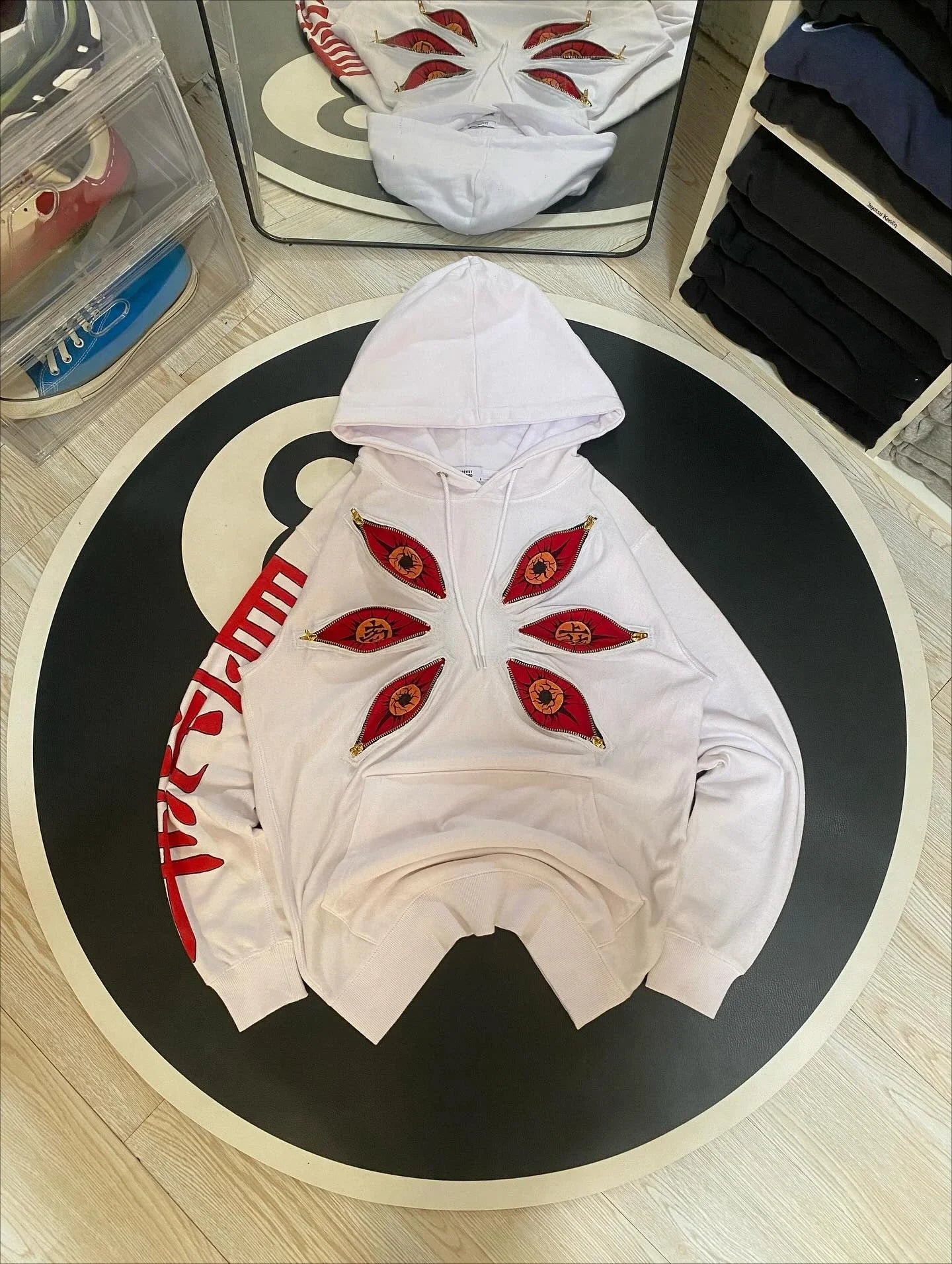 Punk Six Eye Kokushibo Graphic Oversized Hoodies Gothic Casual Hoodie Sweatshirts Streetwear Harajuku Y2k Men Women Clothing
