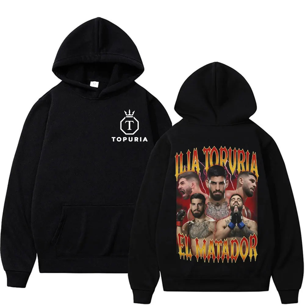 Vintage Graphic Hoodies Men's Clothing Fashion Gothic Oversized Hoodie Casual Fleece Comfort Sweatshirts