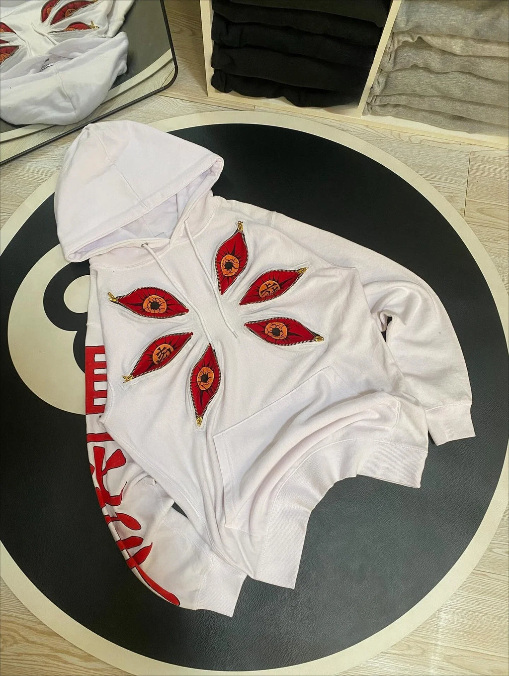 Punk Six Eye Kokushibo Graphic Oversized Hoodies Gothic Casual Hoodie Sweatshirts Streetwear Harajuku Y2k Men Women Clothing