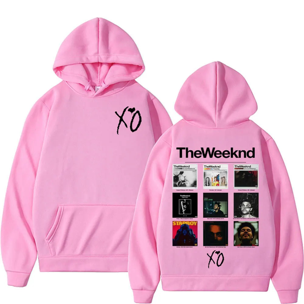 Rapper The Weeknd Album Cover Graphic Hoodies Men Women Fashion Hip Hop Pop Music Sweatshirt Bodywarmer Comfort Hoodie Pullovers