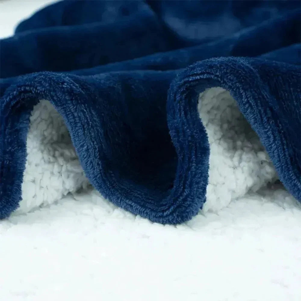 180cm Super Long Flannel Blanket Pyjamas with Sleeves Winter Hoodies Sweatshirt Women Men Pullover Fleece Giant Oversized Outd