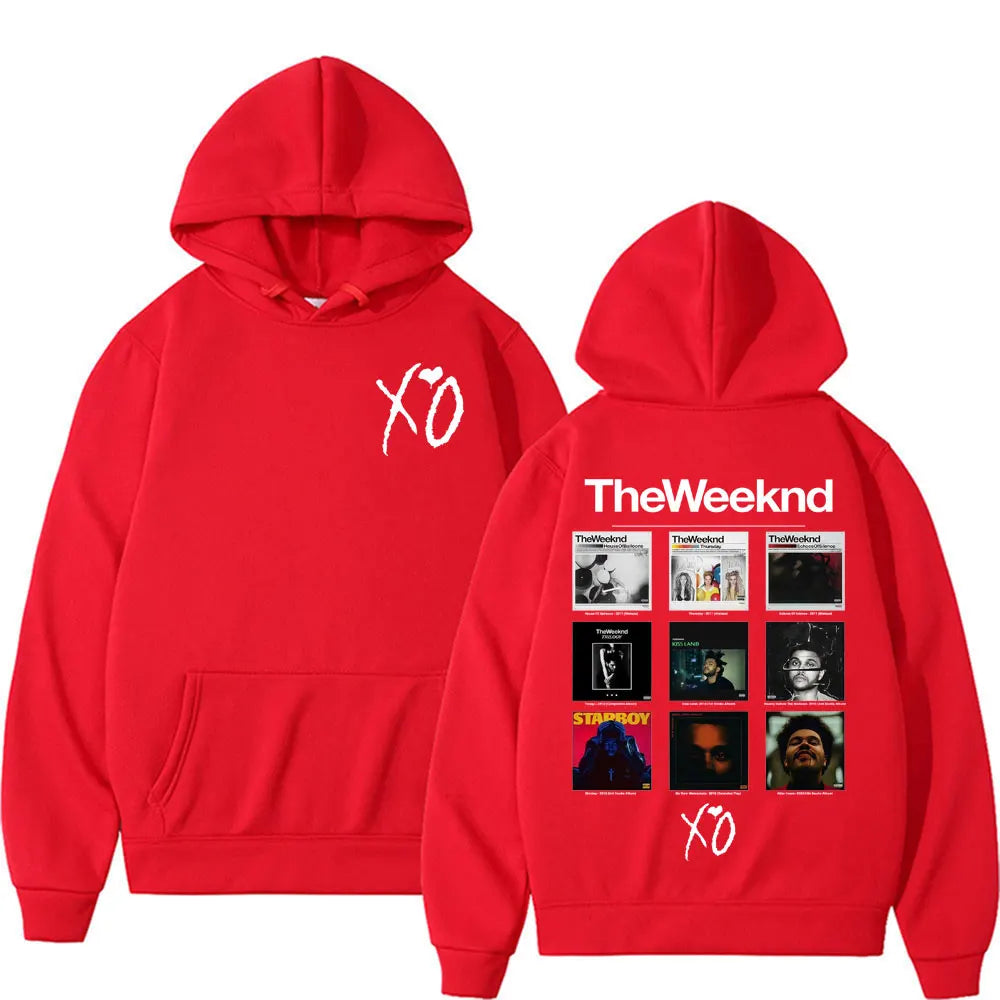 Rapper The Weeknd Album Cover Graphic Hoodies Men Women Fashion Hip Hop Pop Music Sweatshirt Bodywarmer Comfort Hoodie Pullovers