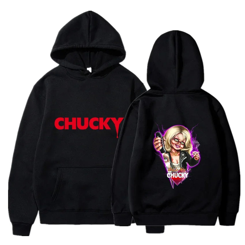 Horror Movie  Play Chucky Hoodies Harajuku Hip Hop Streetwear Men Women Autumn Winter Hooded Sweatshirt Pullover Tops