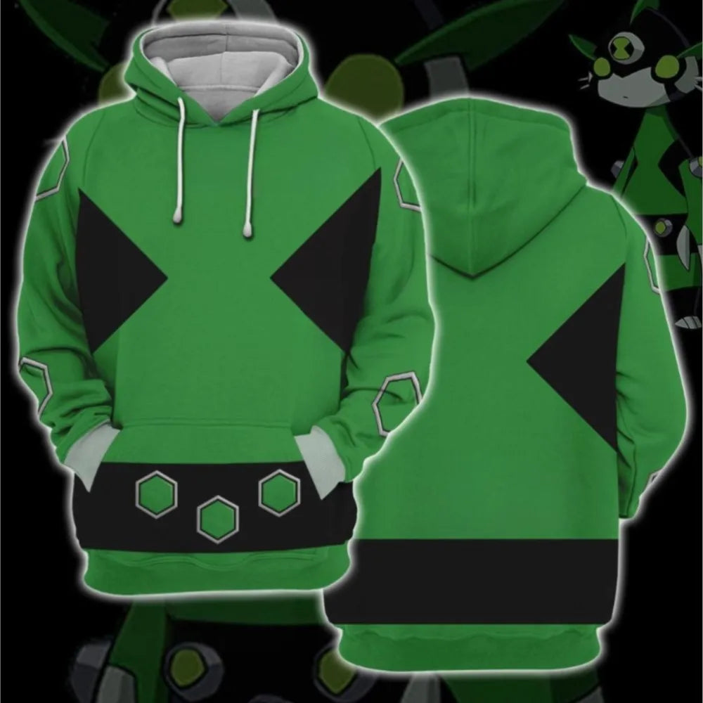 Popular Ben 10 Omnitrix Cosplay Hoodies 3D Ben Tennyson Printed Anime Cartoon Sweatshirt Summer Men Women Tracksuit Y2k Pullover