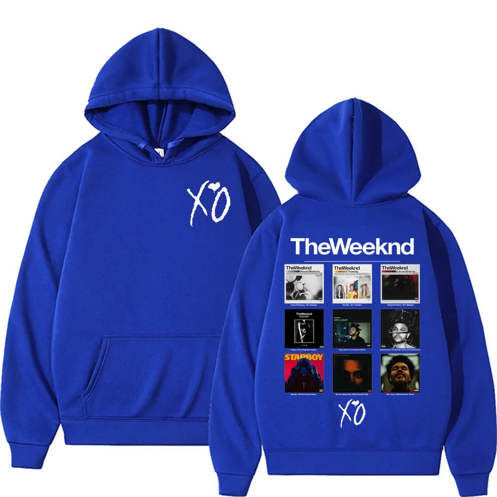 Rapper The Weeknd Album Cover Graphic Hoodies Men Women Fashion Hip Hop Pop Music Sweatshirt Bodywarmer Comfort Hoodie Pullovers