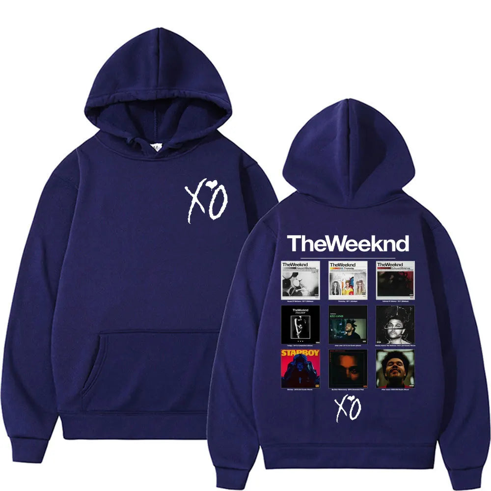 Rapper The Weeknd Album Cover Graphic Hoodies Men Women Fashion Hip Hop Pop Music Sweatshirt Bodywarmer Comfort Hoodie Pullovers