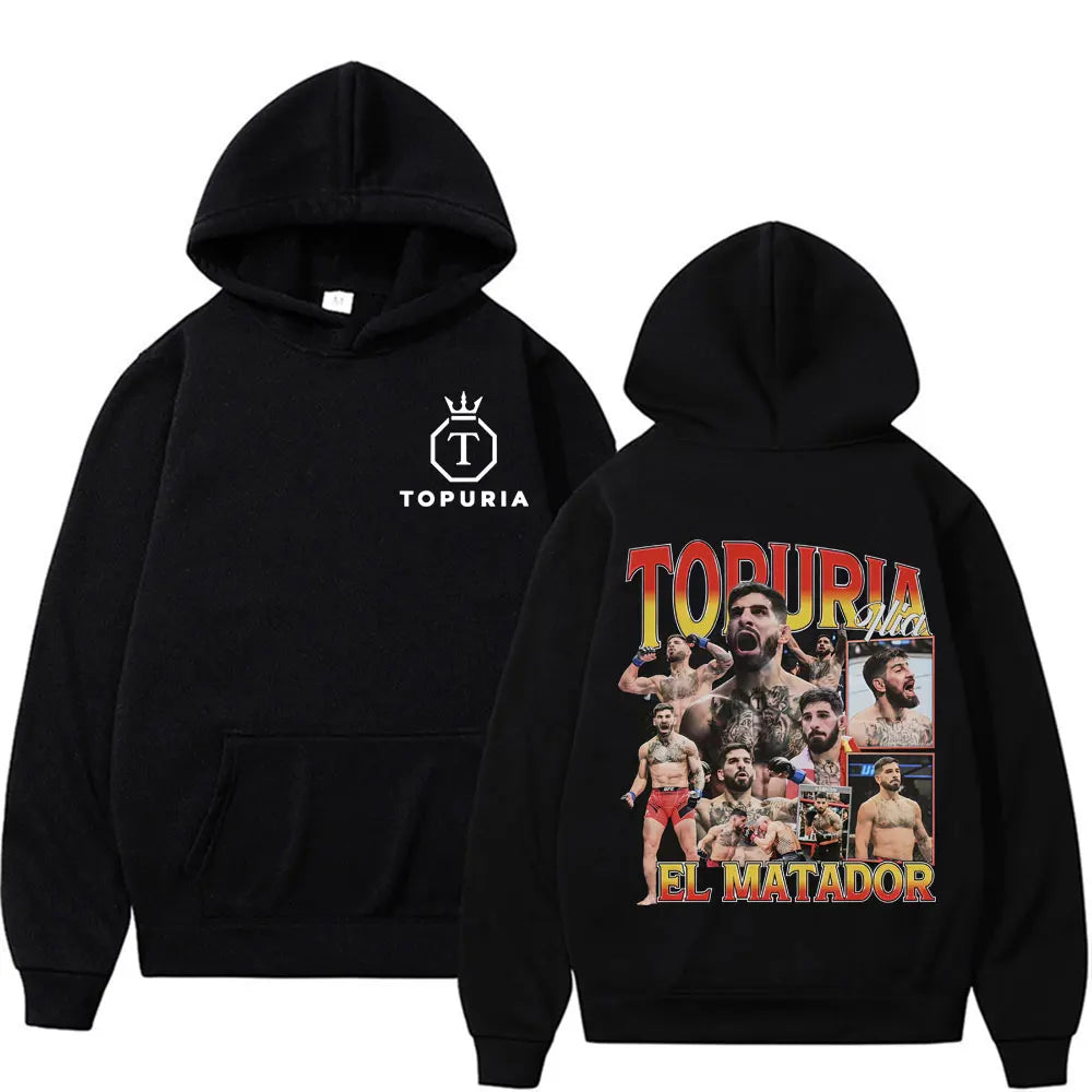 Vintage Graphic Hoodies Men's Clothing Fashion Gothic Oversized Hoodie Casual Fleece Comfort Sweatshirts