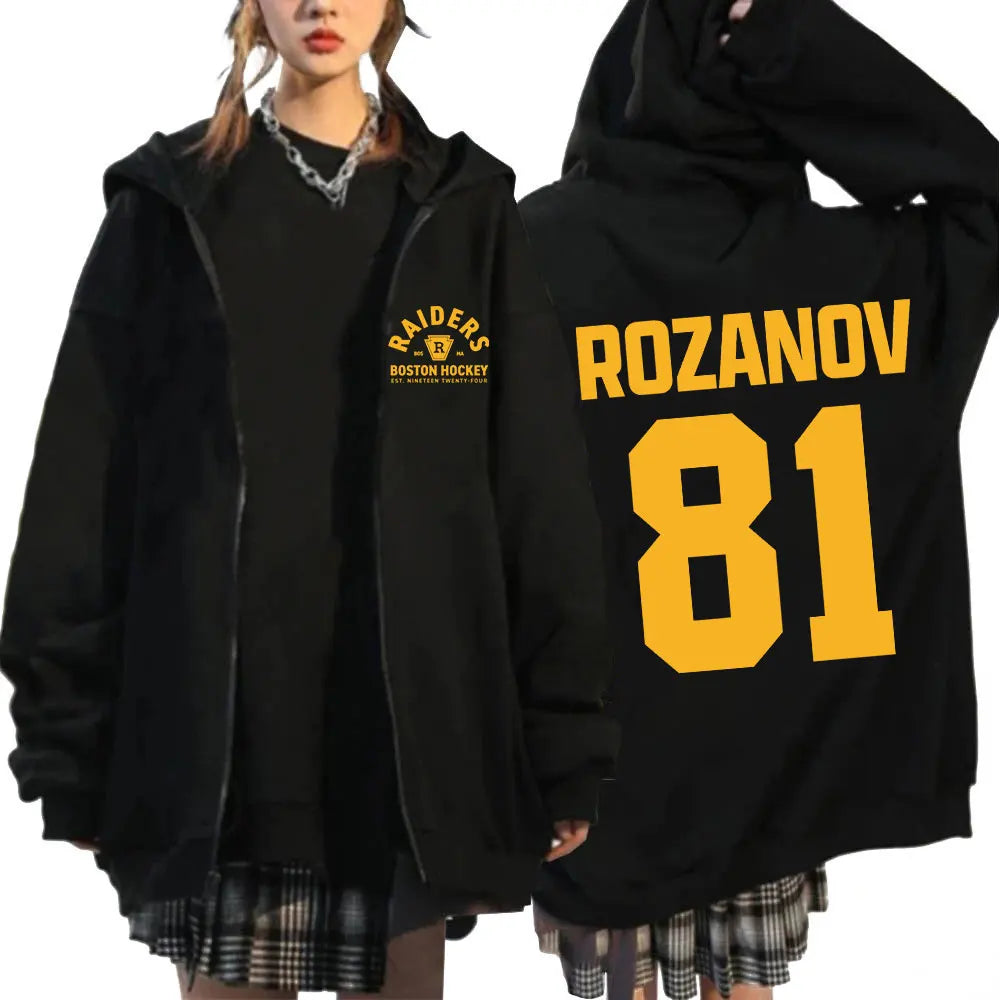 Heated Rivalry Shane Hollander? Ilya Rozanov Hollanov 24 81 Merch Zipper Hoodies Men Women Zip Up Sweatshirts Long Sleeve Jacket