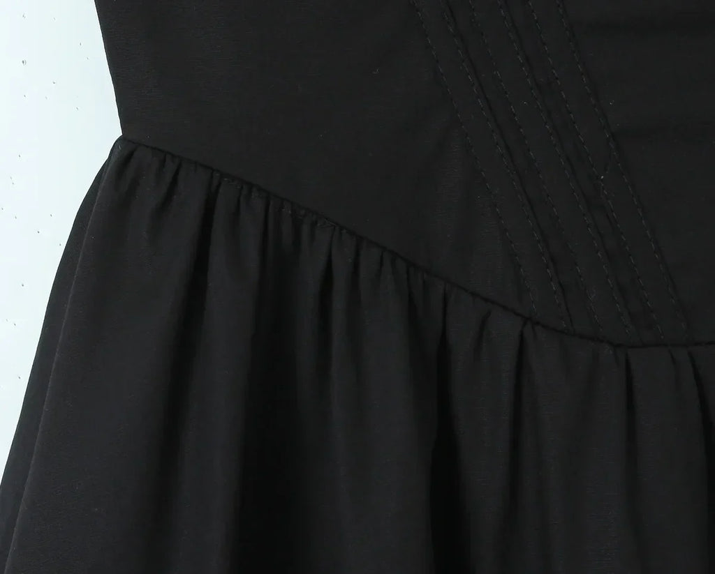 Wire Corset Style Low Waist White Midi Dress