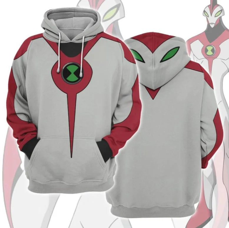 Popular Ben 10 Omnitrix Cosplay Hoodies 3D Ben Tennyson Printed Anime Cartoon Sweatshirt Summer Men Women Tracksuit Y2k Pullover