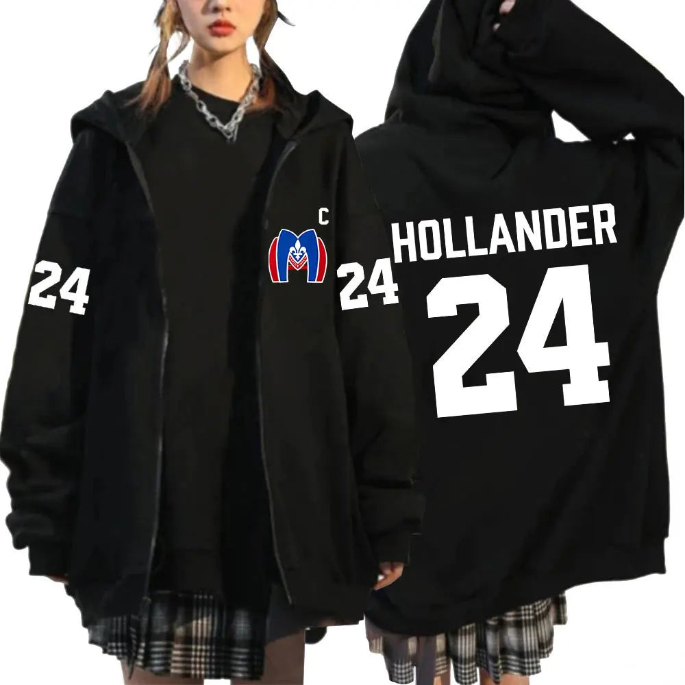 Heated Rivalry Shane Hollander? Ilya Rozanov Hollanov 24 81 Merch Zipper Hoodies Men Women Zip Up Sweatshirts Long Sleeve Jacket