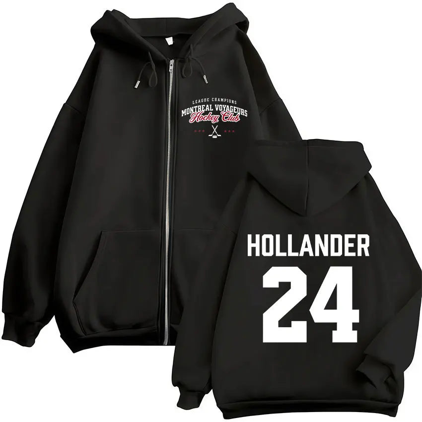 Heated Rivalry Shane Hollander? Ilya Rozanov Hollanov 24 81 Merch Zipper Hoodies Men Women Zip Up Sweatshirts Long Sleeve Jacket