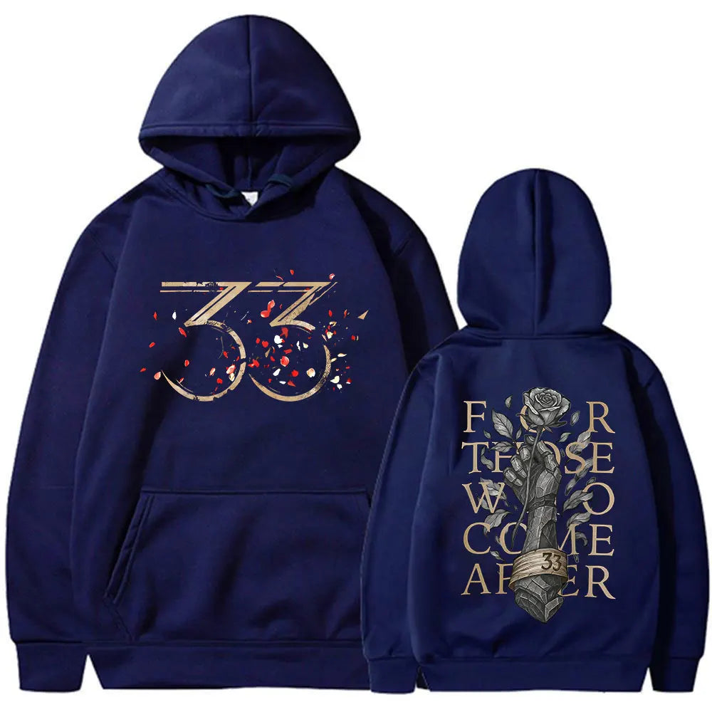 Game Clair Obscur Expedition 33 for Those Who Come After Hoodies Men Clothing Casual Long Sleeves Hooded Sweatshirts Streetwear