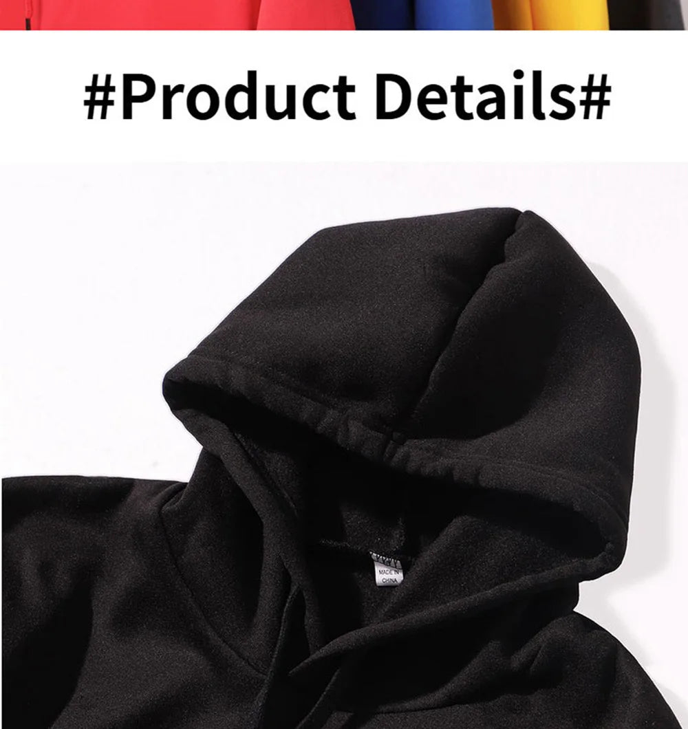 Funny Stranger Floral Pattern Printed Hoodies Mens Letter Style Streetwear Fashion Loose Street Hoody Fleece Pullover Men Hoodie