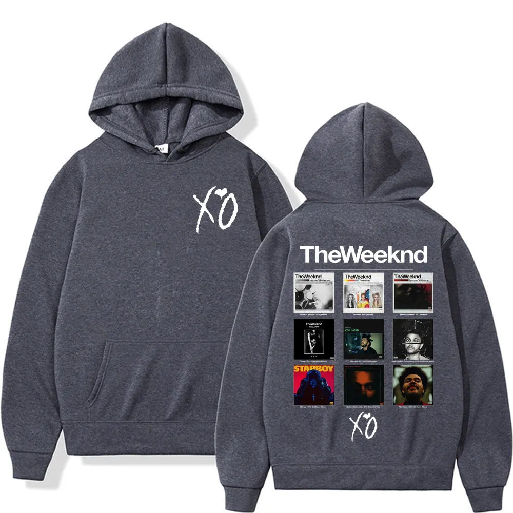 Rapper The Weeknd Album Cover Graphic Hoodies Men Women Fashion Hip Hop Pop Music Sweatshirt Bodywarmer Comfort Hoodie Pullovers