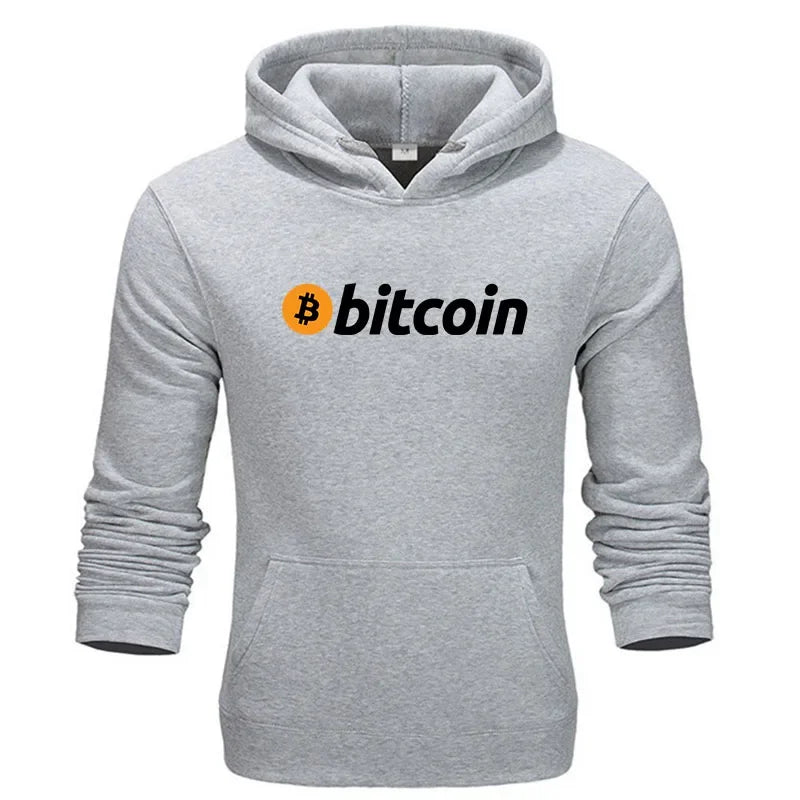 Men Bitcoin Printed Hoodies Hot Sale Men Casual Fashion Hoody Men Women Vintage Casual Sweatshirt Unisex Long Sleeve Pullovers
