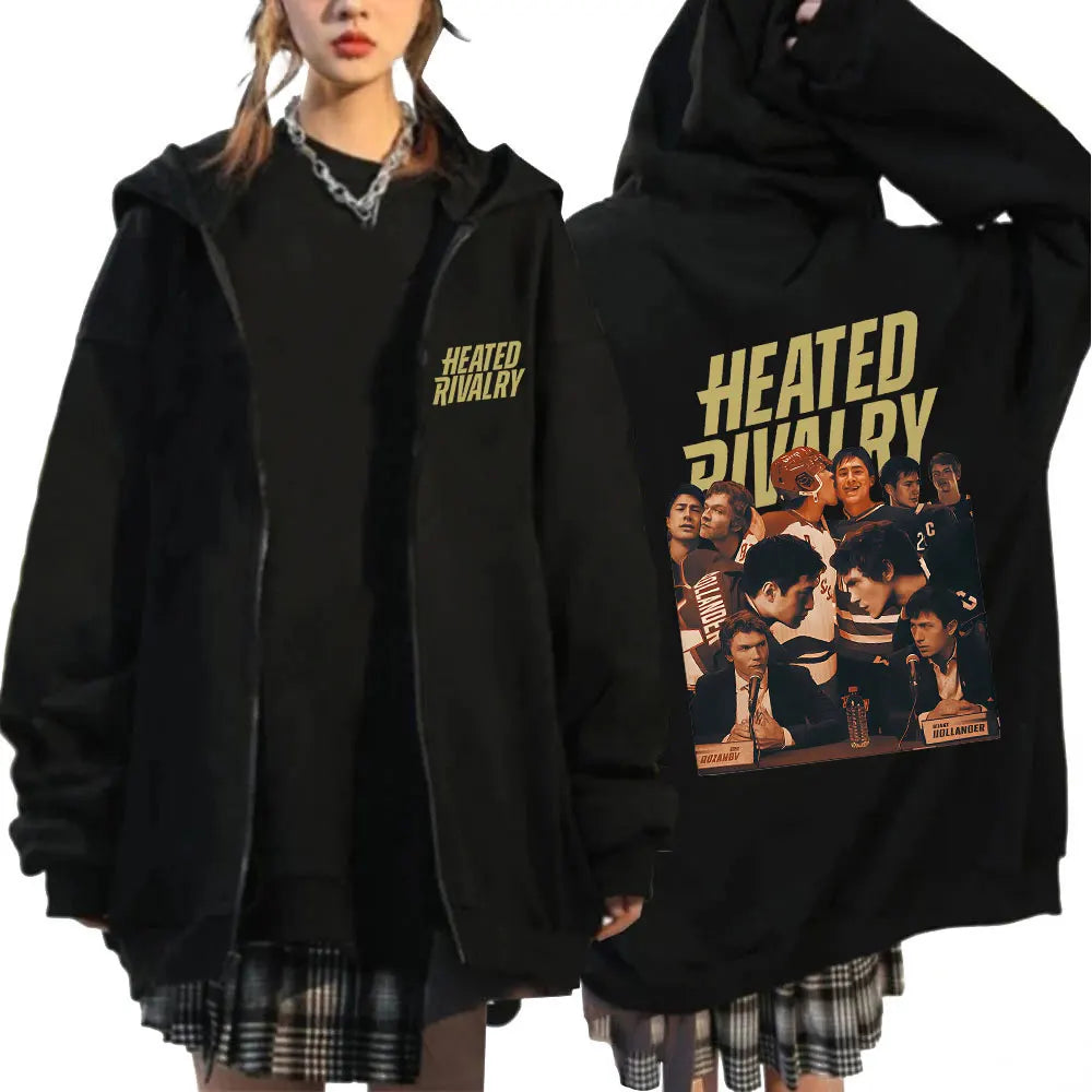 Heated Rivalry Shane Hollander? Ilya Rozanov Hollanov 24 81 Merch Zipper Hoodies Men Women Zip Up Sweatshirts Long Sleeve Jacket