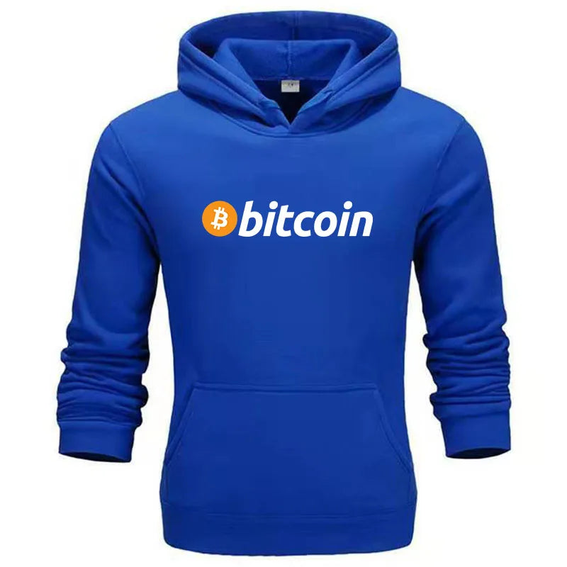 Men Bitcoin Printed Hoodies Hot Sale Men Casual Fashion Hoody Men Women Vintage Casual Sweatshirt Unisex Long Sleeve Pullovers