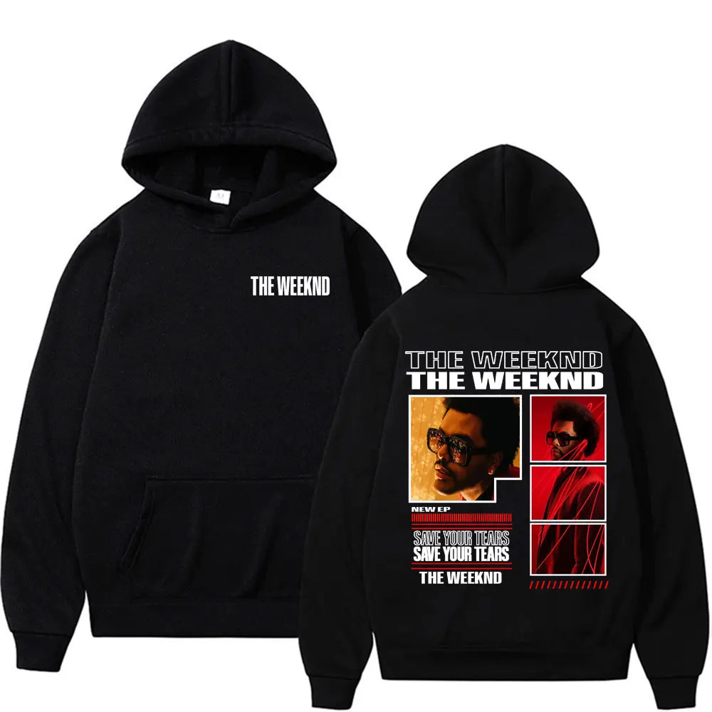 Rapper The Weeknd Album Cover Graphic Hoodies Men Women Fashion Hip Hop Pop Music Sweatshirt Bodywarmer Comfort Hoodie Pullovers