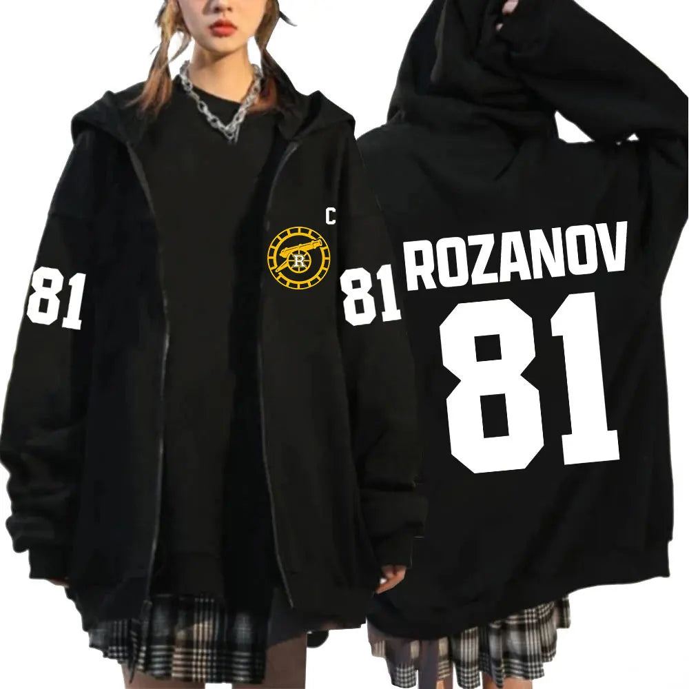 Heated Rivalry Shane Hollander? Ilya Rozanov Hollanov 24 81 Merch Zipper Hoodies Men Women Zip Up Sweatshirts Long Sleeve Jacket