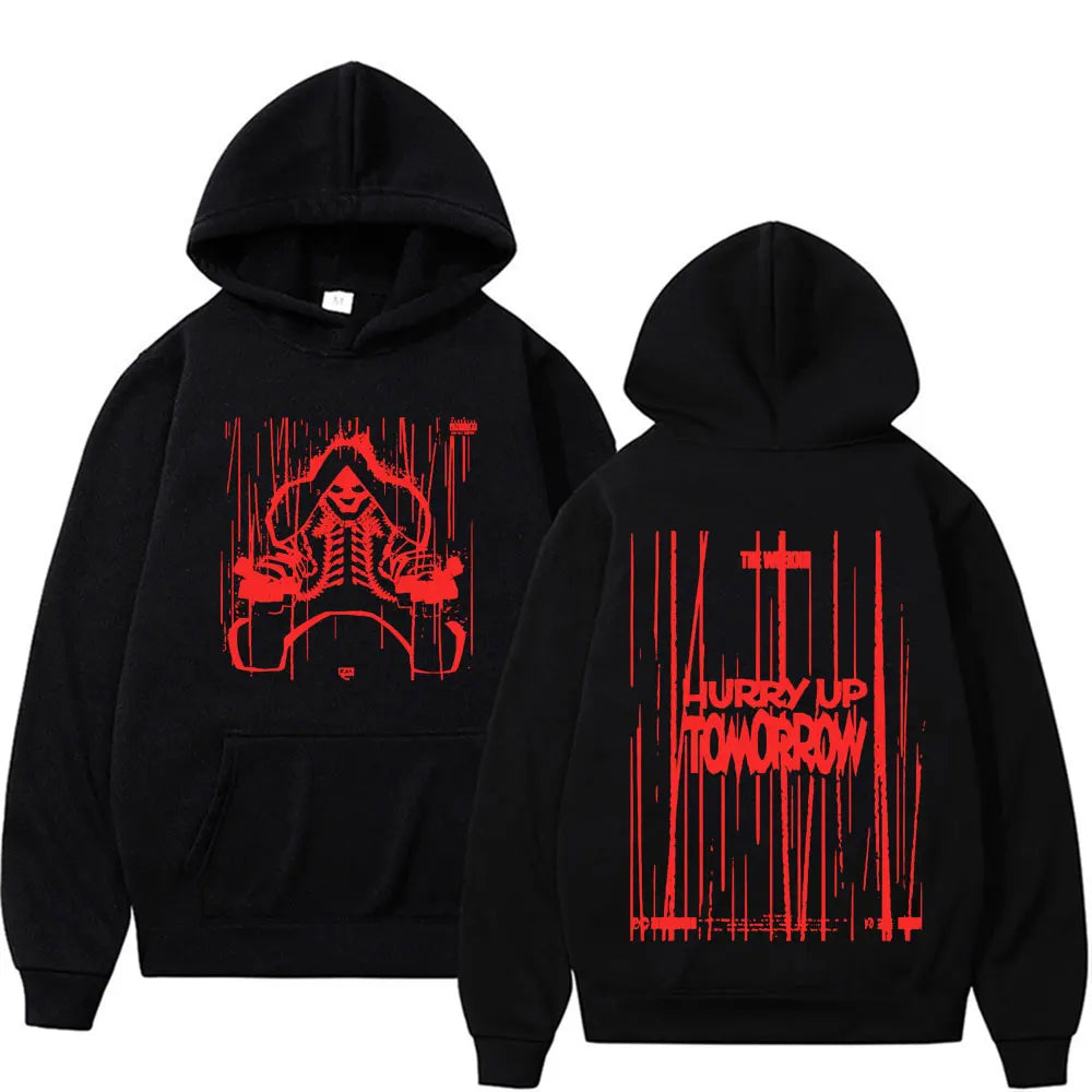 Rapper The Weeknd Album Cover Graphic Hoodies Men Women Fashion Hip Hop Pop Music Sweatshirt Bodywarmer Comfort Hoodie Pullovers