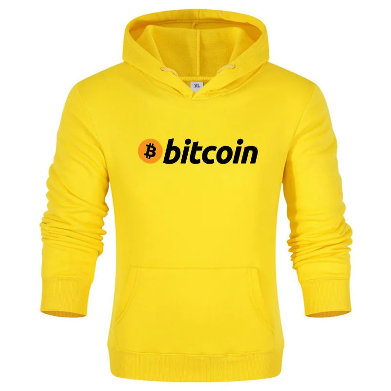 Men Bitcoin Printed Hoodies Hot Sale Men Casual Fashion Hoody Men Women Vintage Casual Sweatshirt Unisex Long Sleeve Pullovers