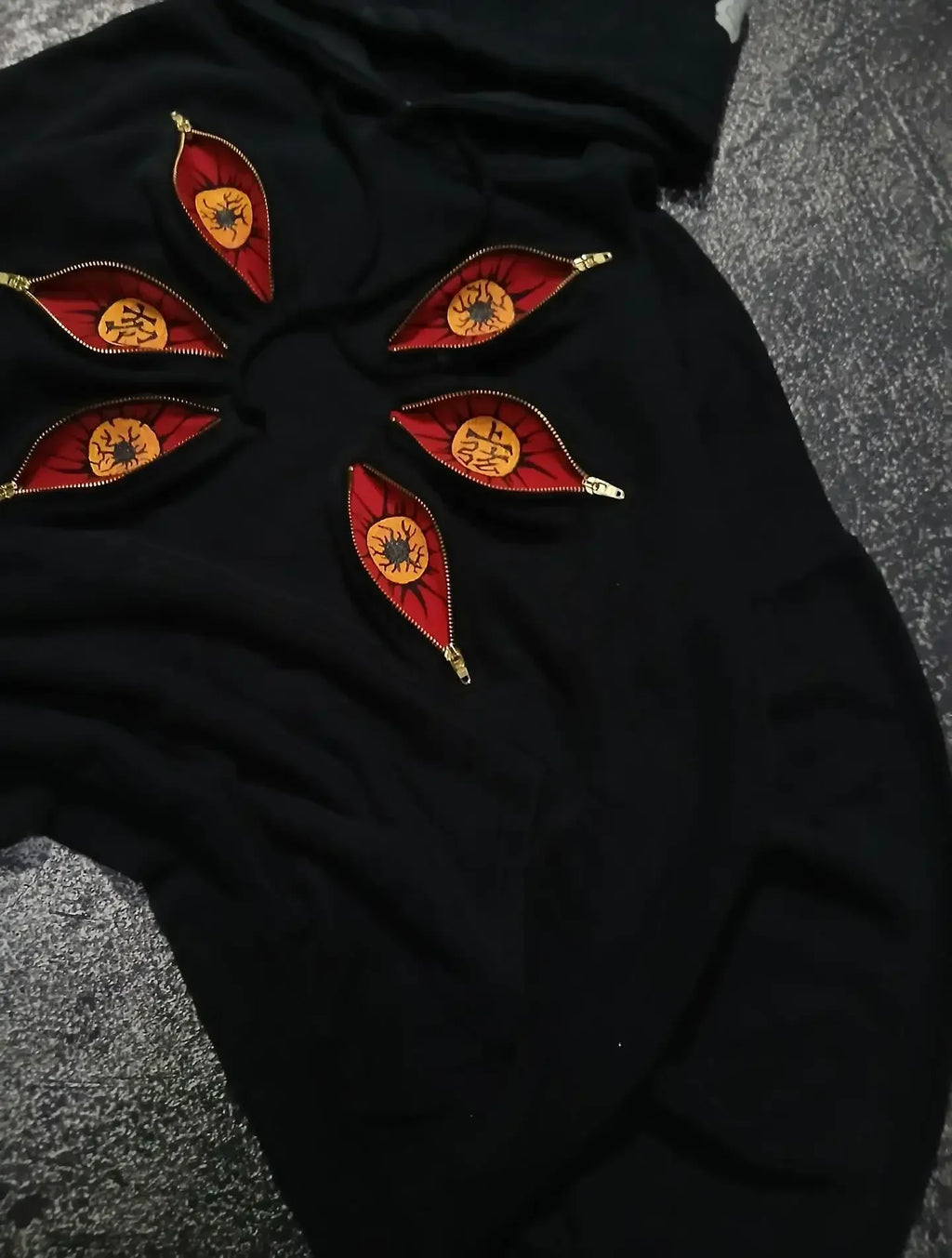 Punk Six Eye Kokushibo Graphic Oversized Hoodies Gothic Casual Hoodie Sweatshirts Streetwear Harajuku Y2k Men Women Clothing