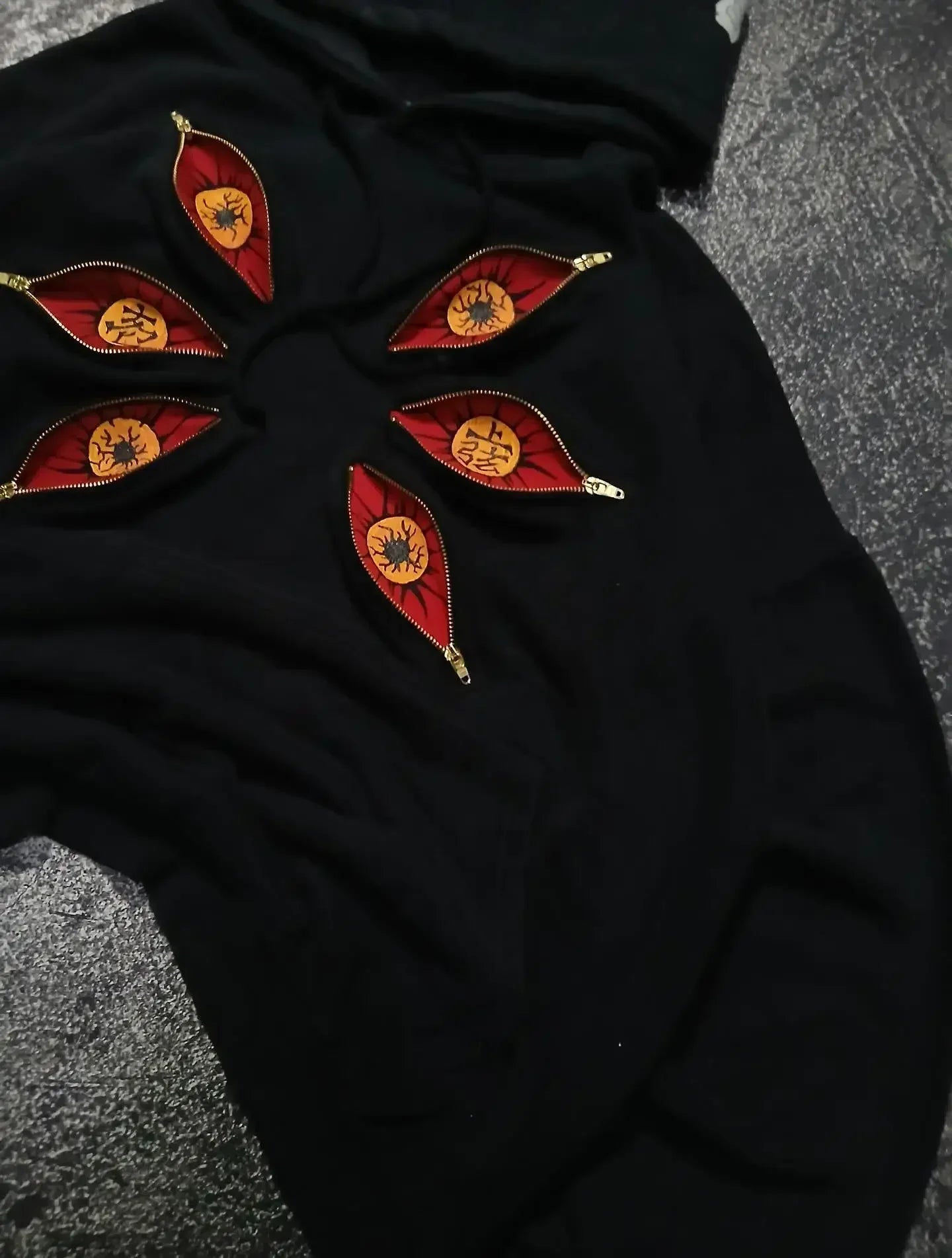 Punk Six Eye Kokushibo Graphic Oversized Hoodies Gothic Casual Hoodie Sweatshirts Streetwear Harajuku Y2k Men Women Clothing