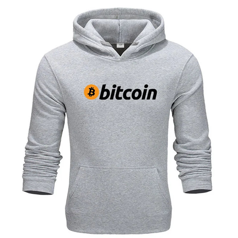 Men Bitcoin Printed Hoodies Hot Sale Men Casual Fashion Hoody Men Women Vintage Casual Sweatshirt Unisex Long Sleeve Pullovers