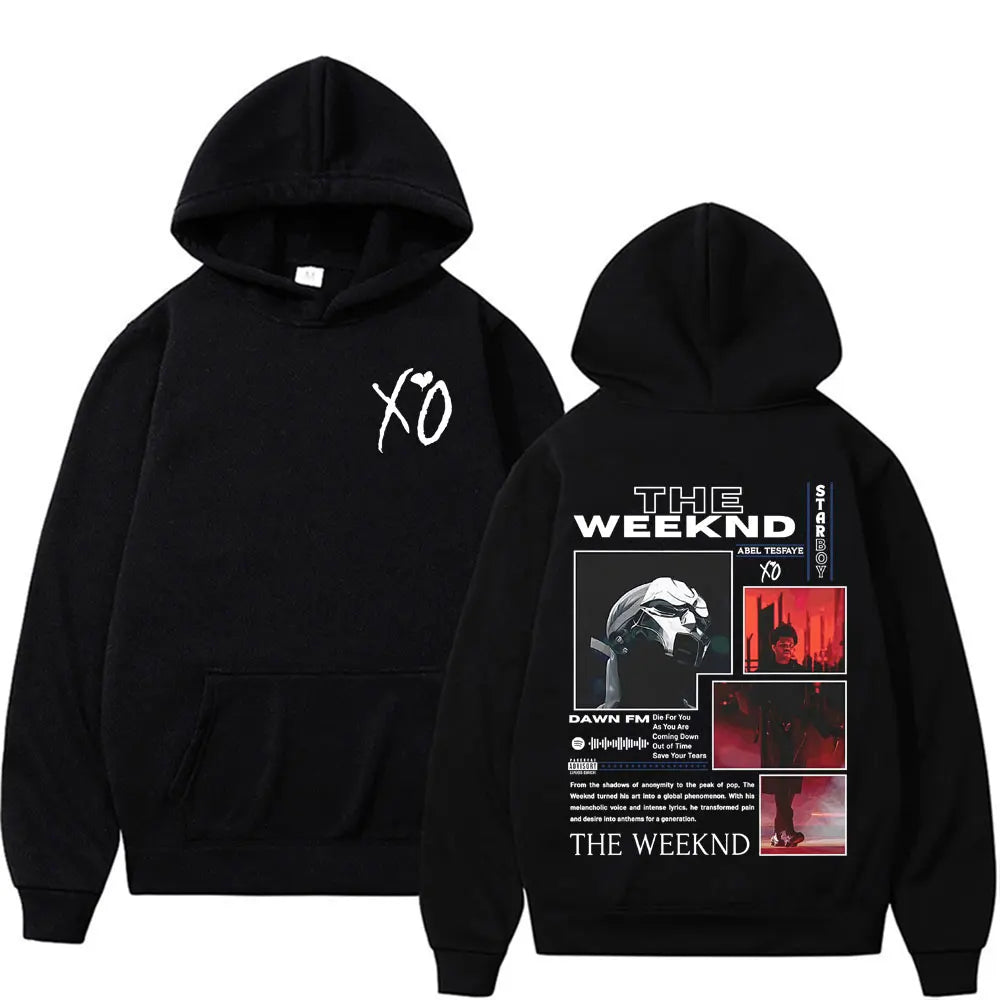 Rapper The Weeknd Album Cover Graphic Hoodies Men Women Fashion Hip Hop Pop Music Sweatshirt Bodywarmer Comfort Hoodie Pullovers