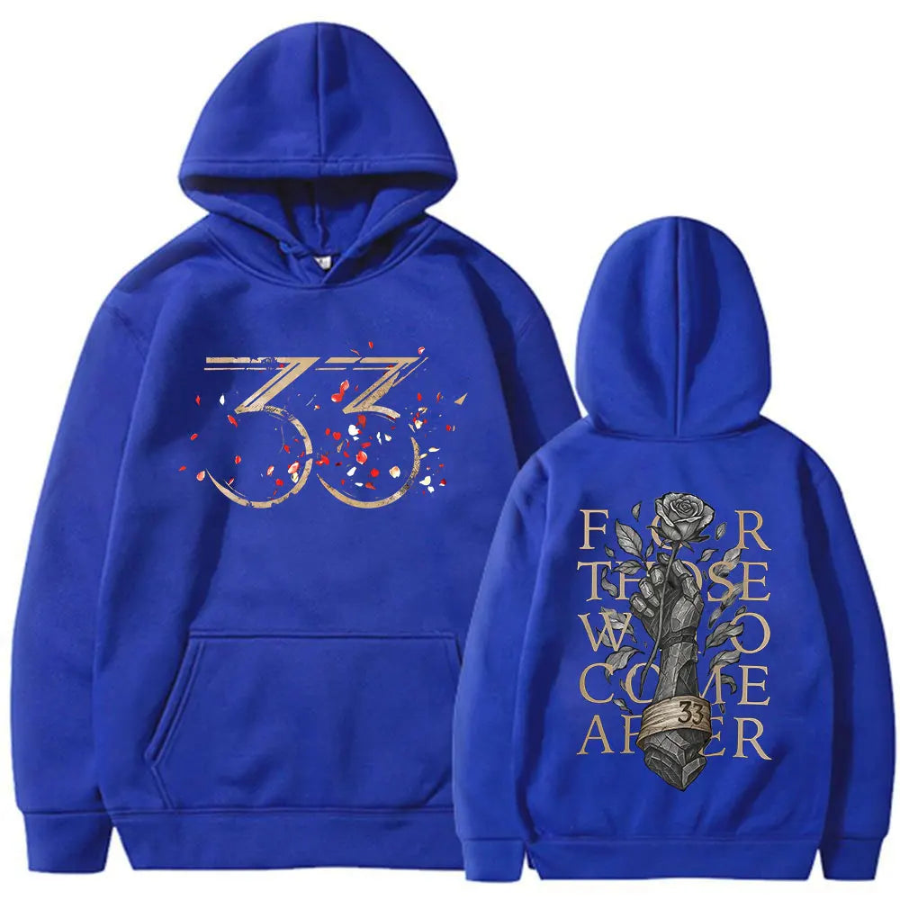 Game Clair Obscur Expedition 33 for Those Who Come After Hoodies Men Clothing Casual Long Sleeves Hooded Sweatshirts Streetwear