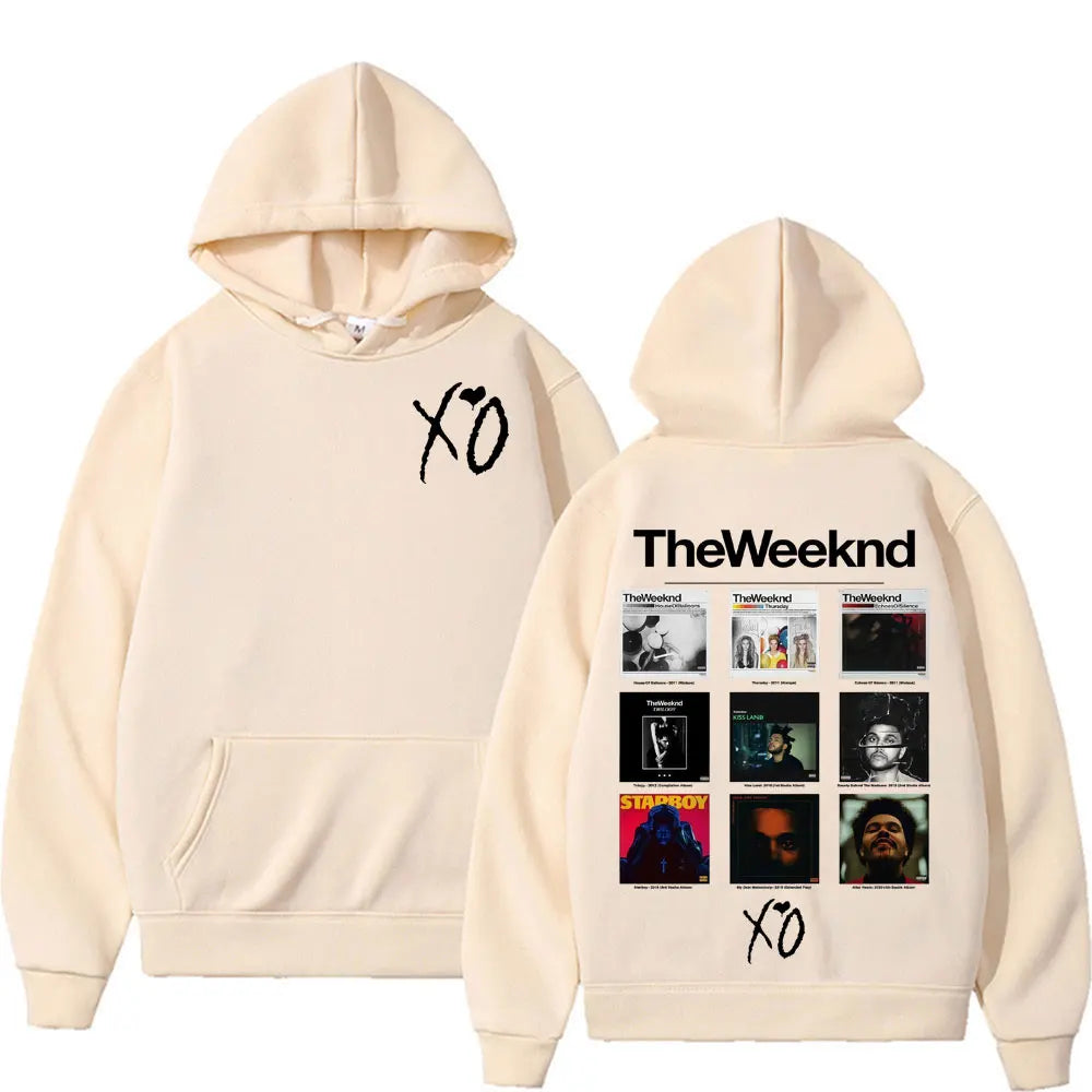 Rapper The Weeknd Album Cover Graphic Hoodies Men Women Fashion Hip Hop Pop Music Sweatshirt Bodywarmer Comfort Hoodie Pullovers